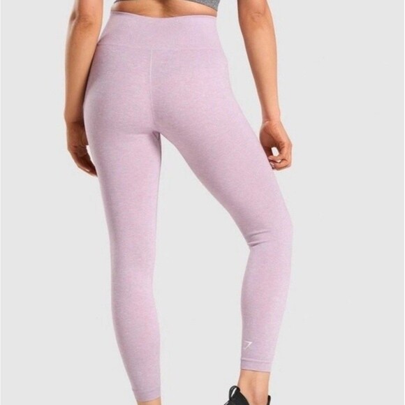 Gymshark Women's Adapt Marl Seamless Leggings Light Purple Size  L - Picture 2 of 8